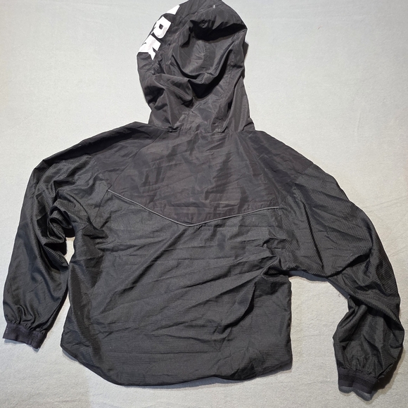 Ivy Park EUC Oversized Women's Black Hooded Jacket Size XS PTP 22 - Picture 4 of 6